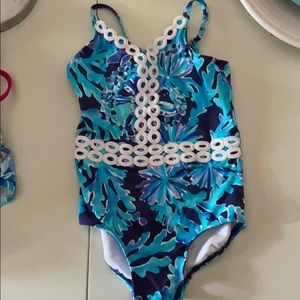 Lilly Pulitzer toddler size 3 swim suit EUC